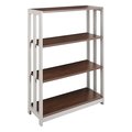 Linea Italia Bookcase, 3 Shelf, 43.3", Mocha LITSH735MOC